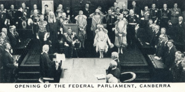 'Opening of the Federal Parliament, Canberra', 1927 (1937). Creator: Unknown.