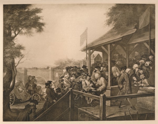 'The Polling', Plate III from 'The Humours of an Election', 1757. Artist: William Hogarth.