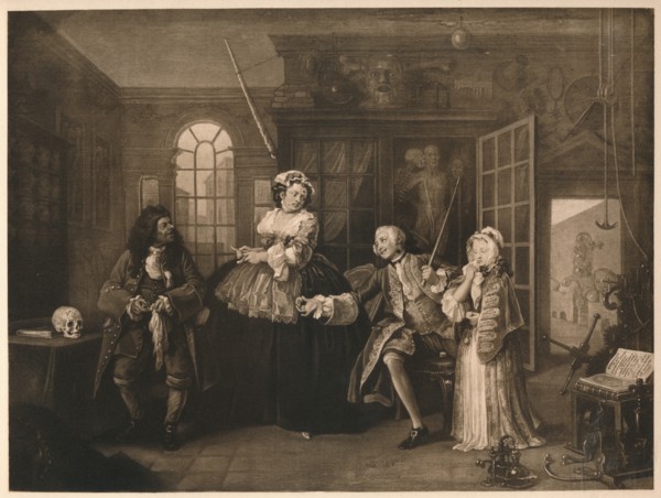 'Marriage A-la-Mode: 3. The Inspection', c1743. Artist: William Hogarth.