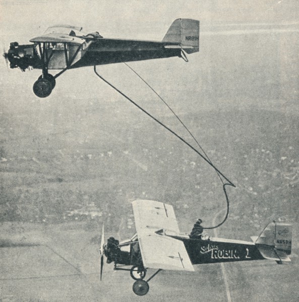 The 'St Louis Robin' refuelling, c1929 (c1937). Artist: Unknown.