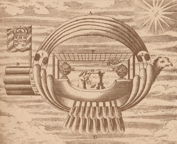 The flying ship, c1709 (1919). Artist: Unknown.