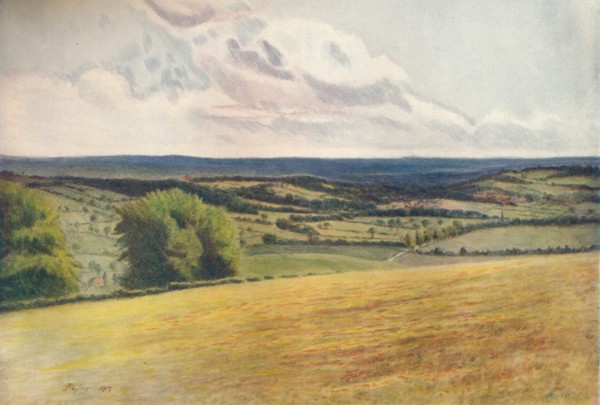 'View from the Churchyard, Tatsfield', 1912, (1914). Artist: James S Ogilvy.