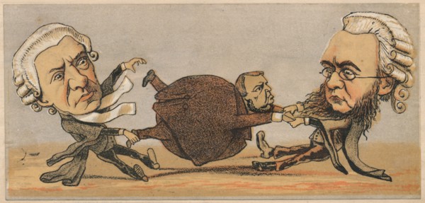 'Mr. Hawkins, Q.C. & Dr. Kenealy Q.C.', 1874. Artist: Faustin.