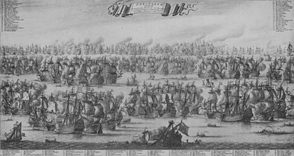 'The Battle of the Texel', c1700. Artist: Bastiaen Stopendael.