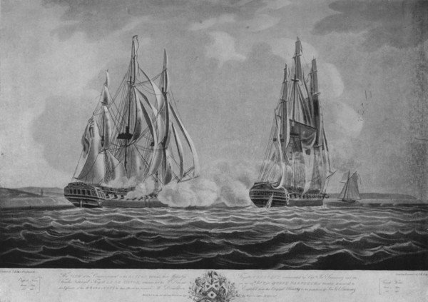 'Capture of the Reunion', c1794. Artist: John William Edy.