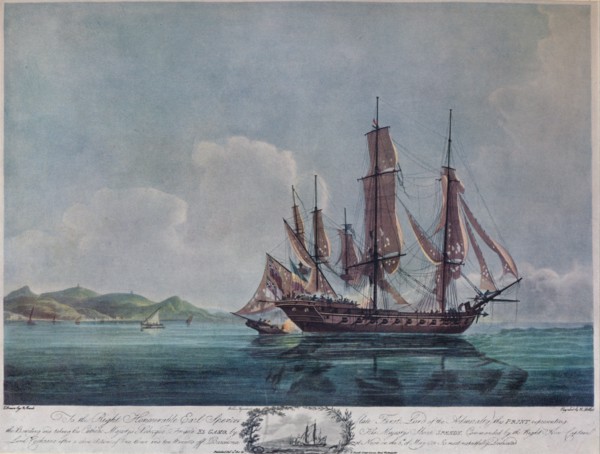 'The Speedy and El Gamo', c1802. Artist: Nicholas Pocock.
