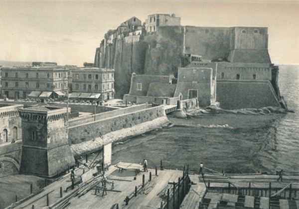 Castel dell'Ovo, Naples, Italy, 1927. Artist: Eugen Poppel.