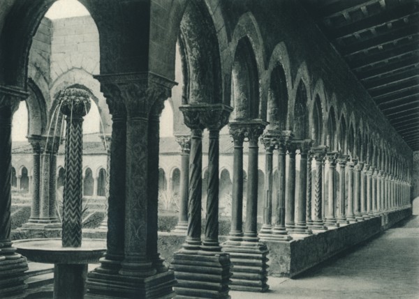 Cloisters of the Benedictine Monastery, Monreale, Sicily, Italy, 1927. Artist: Eugen Poppel.