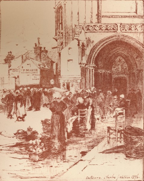 'Coutances', 1896, (1897). Artist: Charles John Watson.