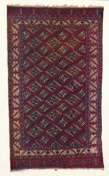 Yomut Turkoman carpet, c1700. Artist: Unknown.