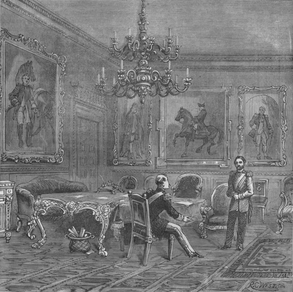 Council Chamber, St James's Palace, Westminster, London, c1840, (1878). Creator: RC West.