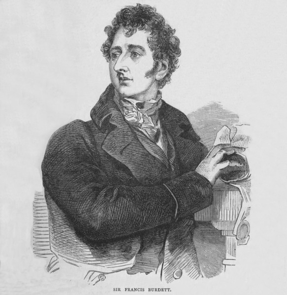Sir Francis Burdett, English reformist politician, c1810 (1878). Artist: Unknown.