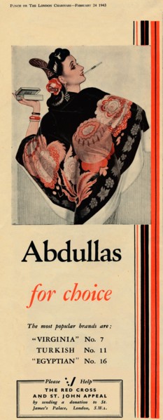 'Abdullas for choice', 1943. Artist: Unknown.