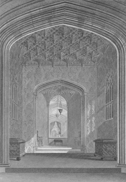 'Fonthill Abbey, The Oratory', 1824. Artist: William Deeble.