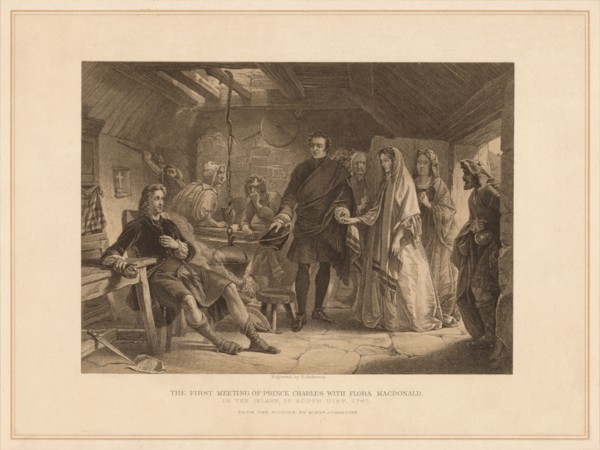 'The First Meeting of Prince Charles with Flora Macdonald', 1747 (1878). Artist: Robert Anderson.