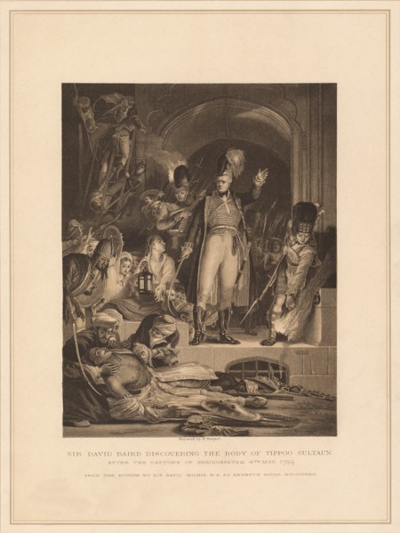 'Sir David Baird Discovering the Body of Tippoo Sultaun', 1799 (1878). Artist: M Nargert.