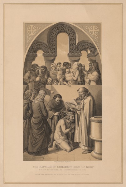 'The Baptism of Ethelbert King of Kent', 597 (1878). Artist: Robert Anderson.