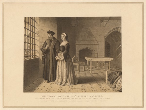 'Sir Thomas More and his Daughter Margaret', (1878). Artist: Robert Anderson.