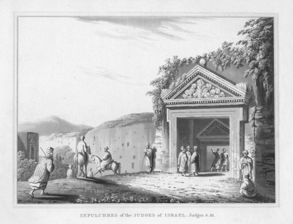'Sepulchres of the Judges of Israel. Judges 8.32.', 1830. Artist: J Clarke.