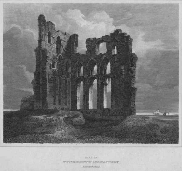 'Part of Tynemouth Monastery. Northumberland', 1814. Artist: John Greig.