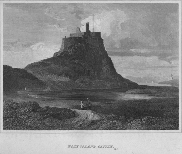 'Holy Island Castle', 1814. Artist: John Greig.