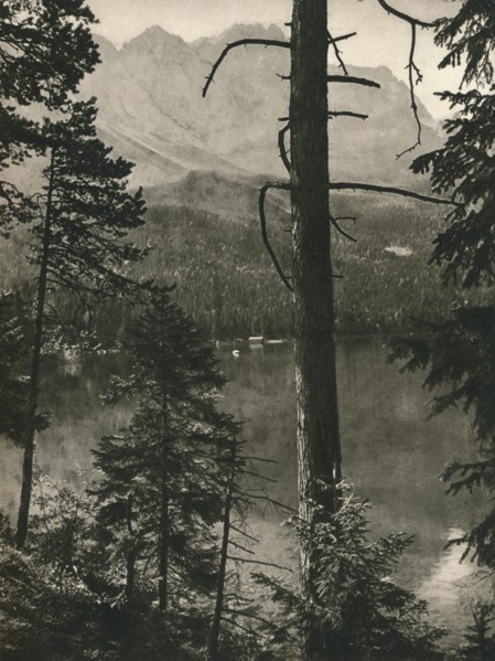 'Eibsee, Zugspitze', 1931. Artist: Kurt Hielscher.