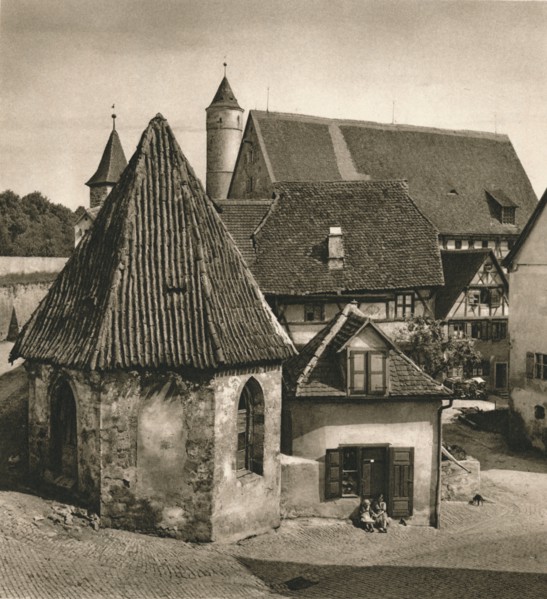 'Dinkelsbuhl - On the Capuchin Chapel', 1931. Artist: Kurt Hielscher.