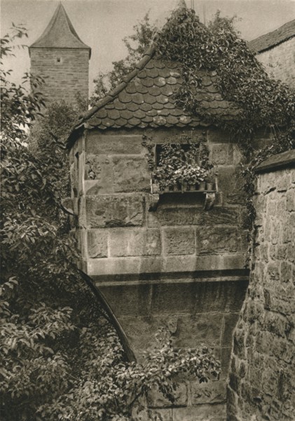 'Rothenburg o. d. T. - Bow-window in the town-wall', 1931. Artist: Kurt Hielscher.