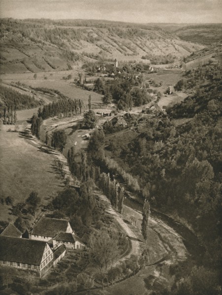 'Rothenburg o. d. T. - Taubertal', 1931. Artist: Kurt Hielscher.