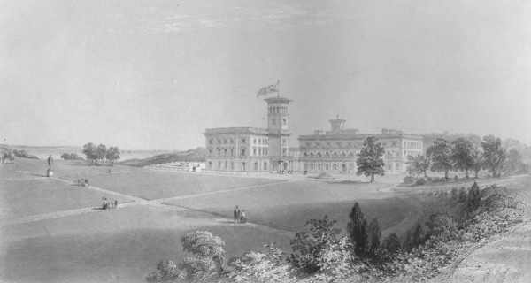 'Osborne House', 1859. Artists: Edward Paxman Brandard, William Henry Bartlett.