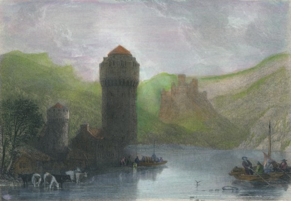 'Tower of Niederlahnstein', 19th cenrury. Artist: Edward Goodall.