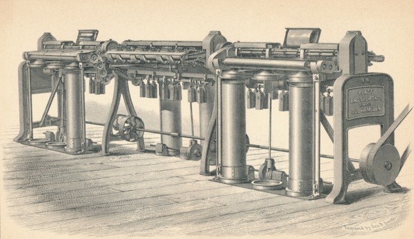 Drawing Frame, by Platt, Brothers & Co. Oldham', 1874. Artist: GB Smith.