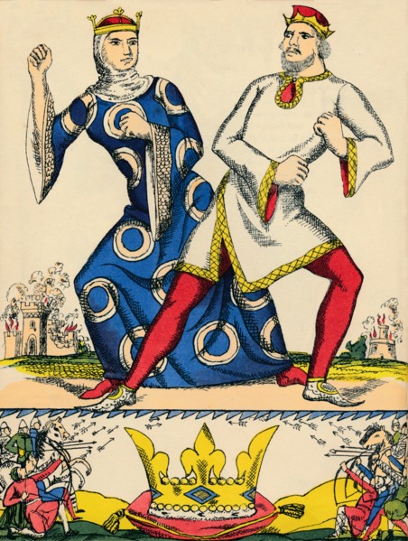 Stephen and Matilda, rivals for the crown of England, (1932). Artist: Rosalind Thornycroft.