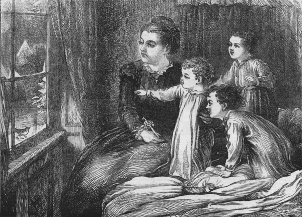 A Christmas Visitor, 1870. Artist: Horace William Petherick.