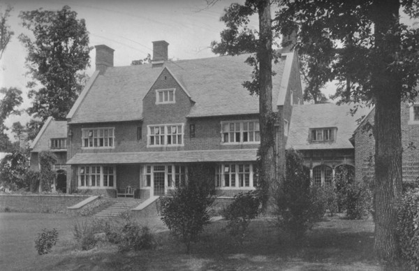 Garden front, house of Harry C Black, Guilford, Baltimore, Maryland, 1923. Artist: Unknown.