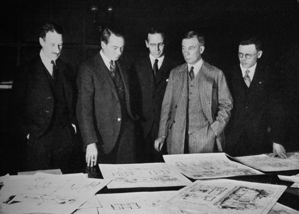 Jury for the Lehigh Portland Cement Home Competition, 1926. Artist: Unknown.