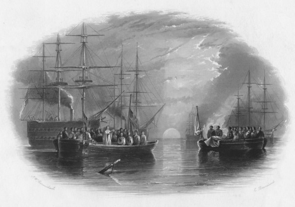 'Burial at Sea', c19th century. Artist: Edward Paxman Brandard.