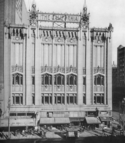 The California Theatre, San Francisco, California, 1922. Artist: Unknown.