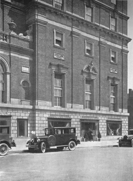 Detail of end bay, Hotel Statler, Buffalo, New York, 1923. Artist: Unknown.