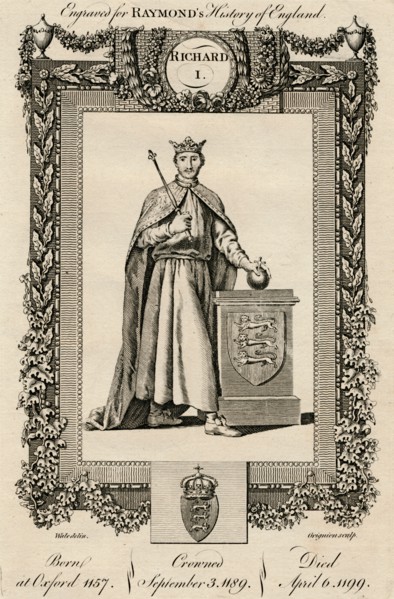 'Richard I', (1157-1199), c1787.  Artist: Unknown.