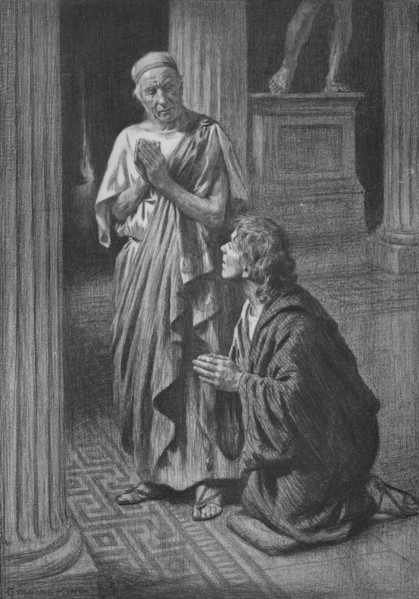 'The Philosopher and his friend at Prayer', c1917, (1917). Artist: Gunning King.