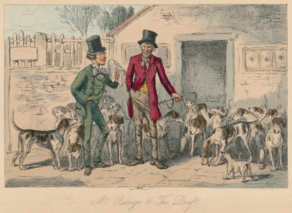 'Mr. Barege & The Draft', 1854. Artist: John Leech.