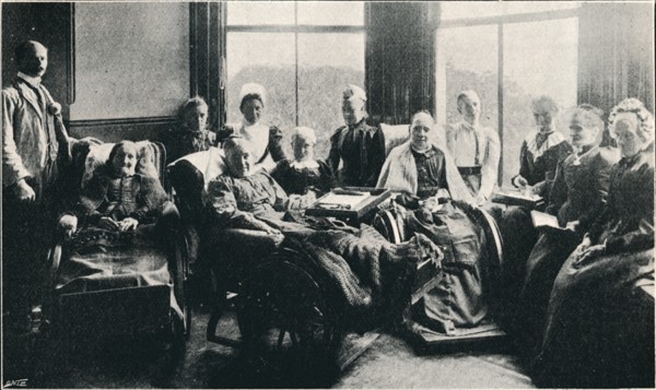 'At Home, a Favourite Window Recess in the Women's Corridor', 1901. Artist: Unknown.