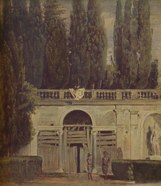 'Villa Medicis en Roma', (View of the Garden of the Villa Medici ), 1634, (c1934). Artist: Diego Velasquez.