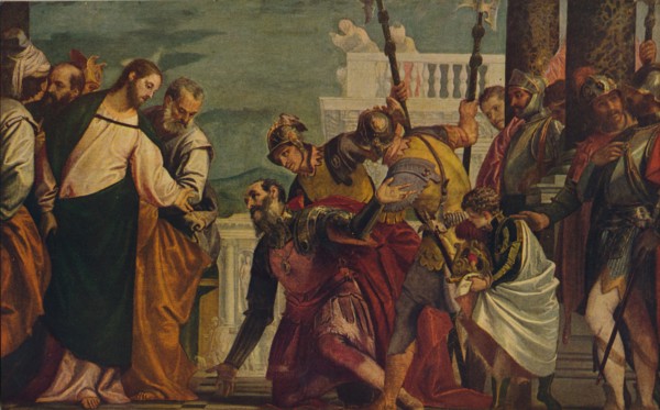 'Jesus Y El Centurio De Cafarnaun', (Jesus and the Centurion), 1571, (c1934). Artist: Paolo Veronese.