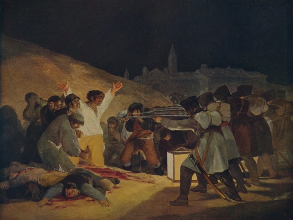 'Escenas Del 3 De Mayo De 1808', (May 3, 1808 in Madrid), 1814, (c1934).  Artist: Francisco Goya.
