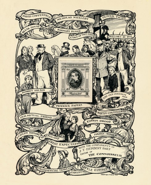 'Dickens Centenary Stamp', 1912. Artist: Stephen Reid.