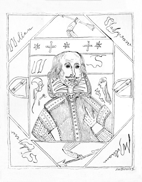 'Portrait of Shakespeare', 1790s, (1910). Artist: William Henry Ireland.