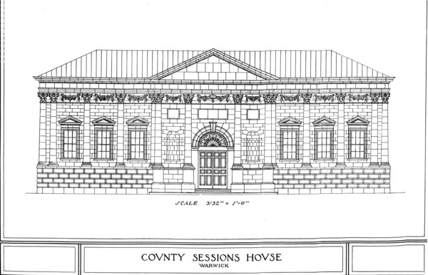 County Sessions House, Warwick, Warwickshire, 1924. Artist: Unknown.