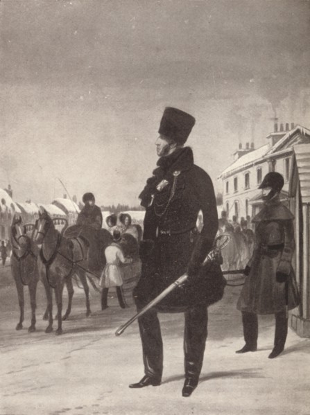 '60th (King's Royal Rifles Corps) Winter Dress, Canada', c1820-1870, (1909). Creator: John Harris the Younger.